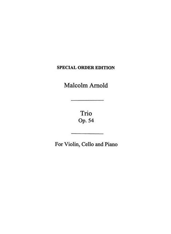 Vorderes Coverbild Trio op.54