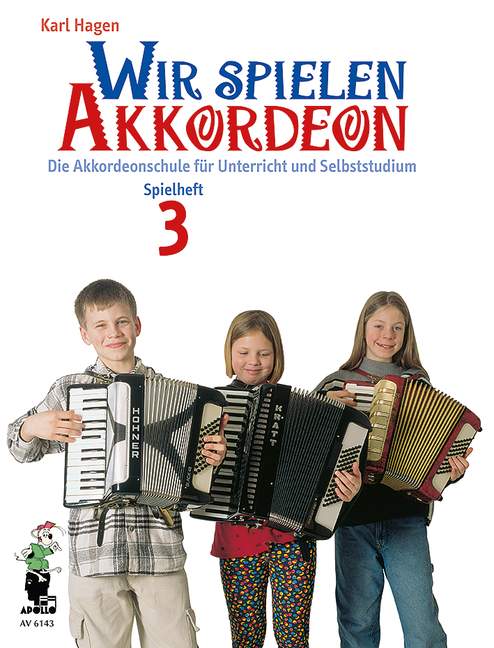 Vorderes Coverbild Wir spielen Akkordeon Spielheft 3