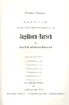 Vorderes Coverbild Jagdhorn-Marsch