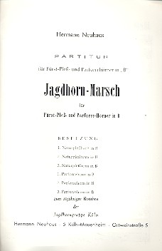 Vorderes Coverbild Jagdhorn-Marsch