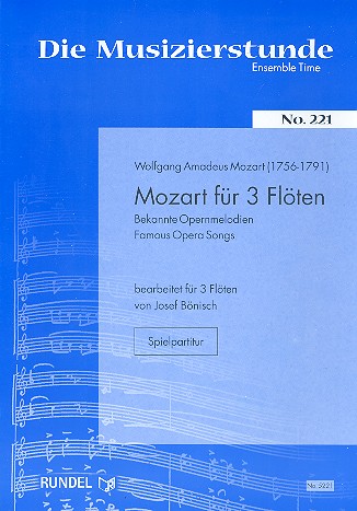 Vorderes Coverbild Mozart für 3 Flöten - Bekannte Opernmelodien 