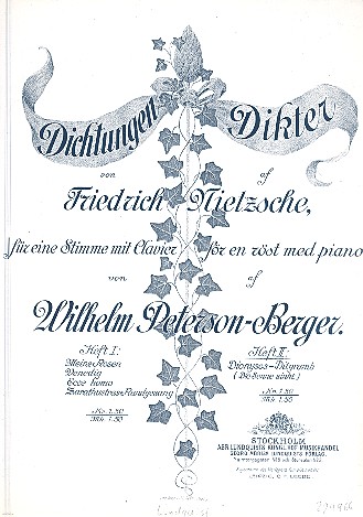 Vorderes Coverbild Dichtungen von Friedrich Nietzsche Band 2