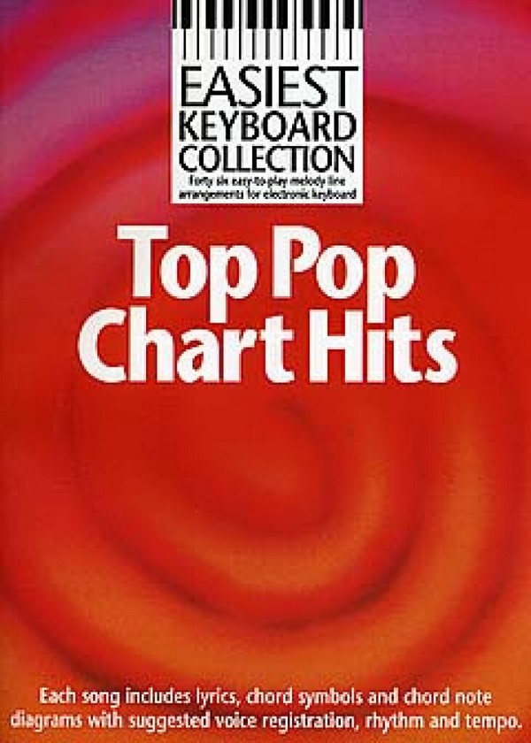 Vorderes Coverbild Easiest Keyboard Collection: Top Pop Chart Hits