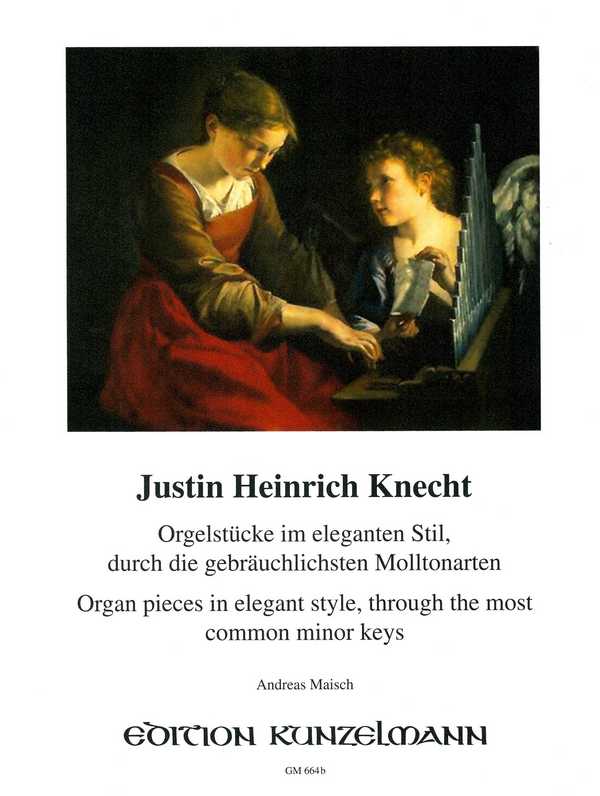 Vorderes Coverbild Orgelstücke im eleganten Stil, durch die gebräuchlichsten Molltonarten
