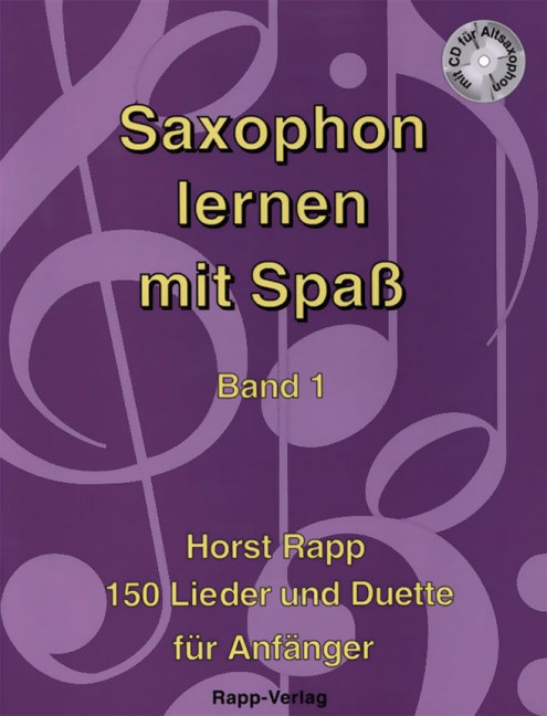 Vorderes Coverbild Saxophon lernen mit Spaß 1