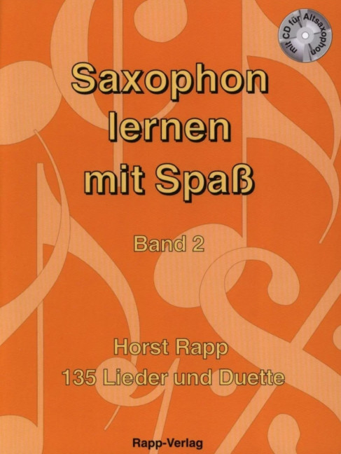 Vorderes Coverbild Saxophon lernen mit Spaß Band 2 (+CD)