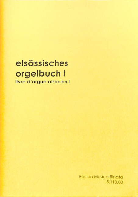 Vorderes Coverbild Elsässisches Orgelbuch