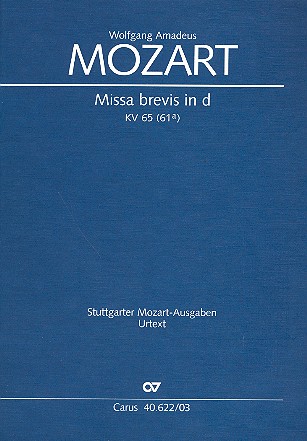 Vorderes Coverbild Missa brevis d-Moll KV65