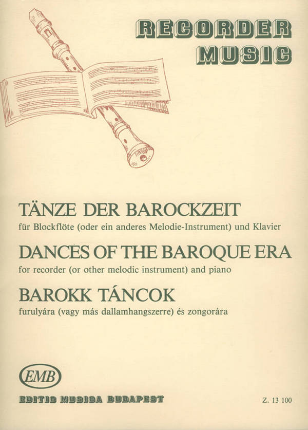 Vorderes Coverbild Tänze der Barockzeit