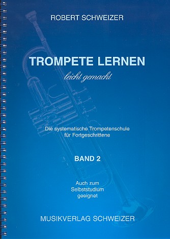 Vorderes Coverbild Trompete lernen leicht gemacht Band 2 - B-Notation