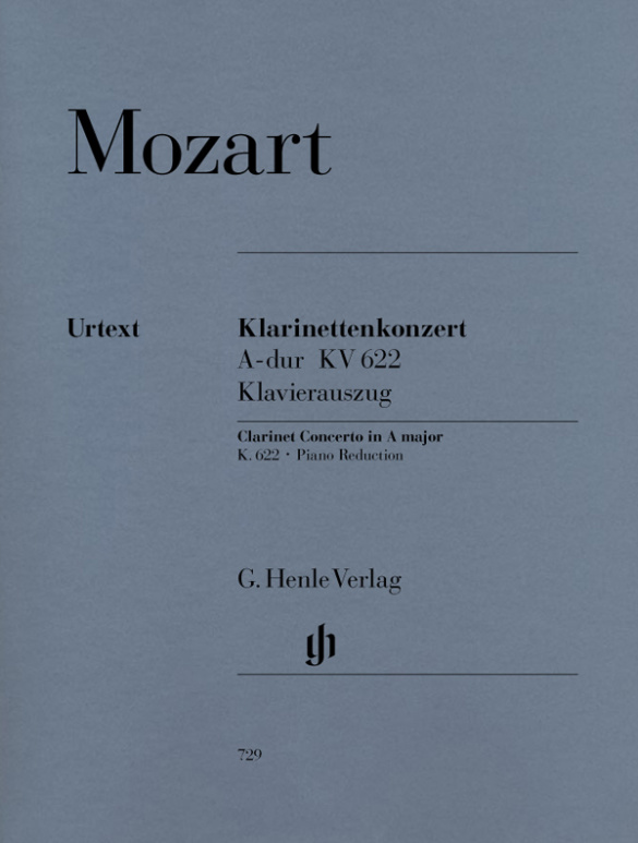 Vorderes Coverbild Konzert A-Dur KV622 für Klarinette und Orchester