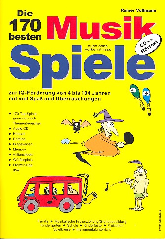 Vorderes Coverbild Die 170 besten Musikspiele (+CD)