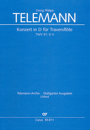 Vorderes Coverbild Konzert D-Dur TWV51:D4