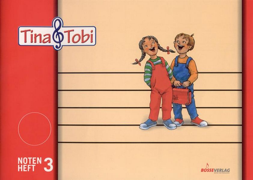 Vorderes Coverbild Tina und Tobi Notenheft 3 (3 Systeme)