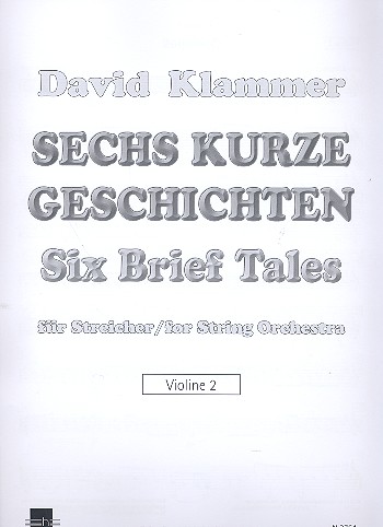 Vorderes Coverbild 6 kurze Geschichten für Streichorchester