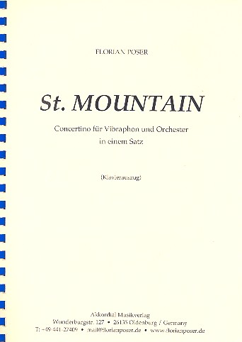 Vorderes Coverbild St. Mountain für Vibraphon und Orchester