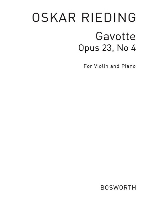 Vorderes Coverbild Gavotte op.23,4