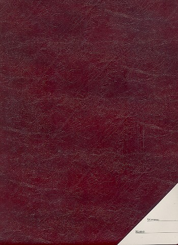 Vorderes Coverbild Chormappe Din A4 Skai-Leder rot