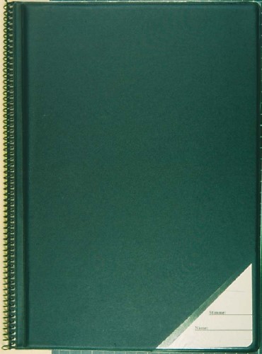 Vorderes Coverbild Notenmappe Bachformat mit 25 Taschen