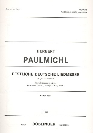 Vorderes Coverbild Festliche deutsche Liedmesse