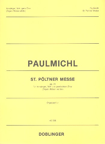 Vorderes Coverbild St. Pöltner Messe op.71 für Vorsänger,