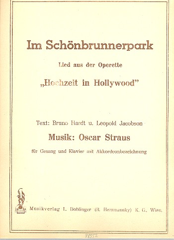 Vorderes Coverbild Im Schönbrunnerpark für Gesang