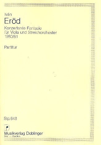 Vorderes Coverbild Konzertante Fantasie für Viola und
