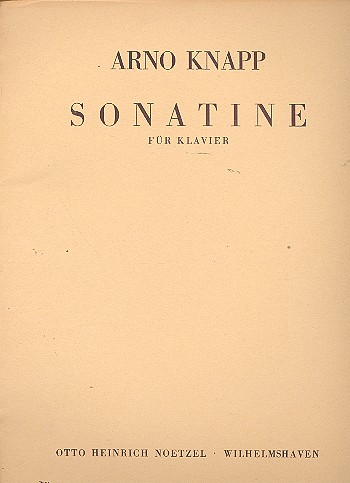 Vorderes Coverbild Sonatine