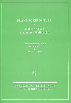 Vorderes Coverbild Männer-Chöre singen zur Weihnacht - 20 Weihnachtslieder