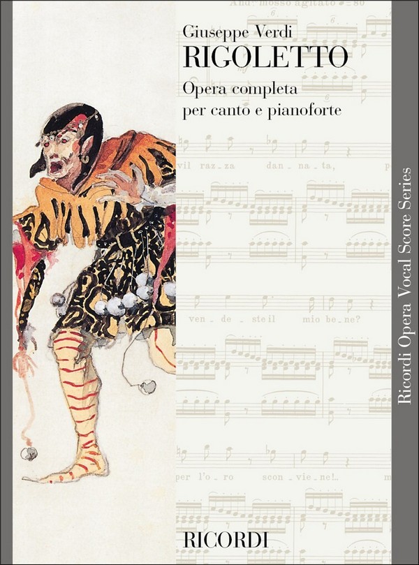 Vorderes Coverbild Rigoletto Klavierauszug (it)