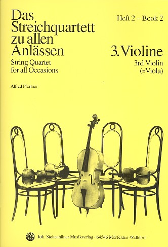 Vorderes Coverbild Das Streichquartett zu allen Anlässen Band 2 (+Klavier)