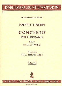 Vorderes Coverbild Konzert C-Dur Nr.2 Hob.XVIII:8