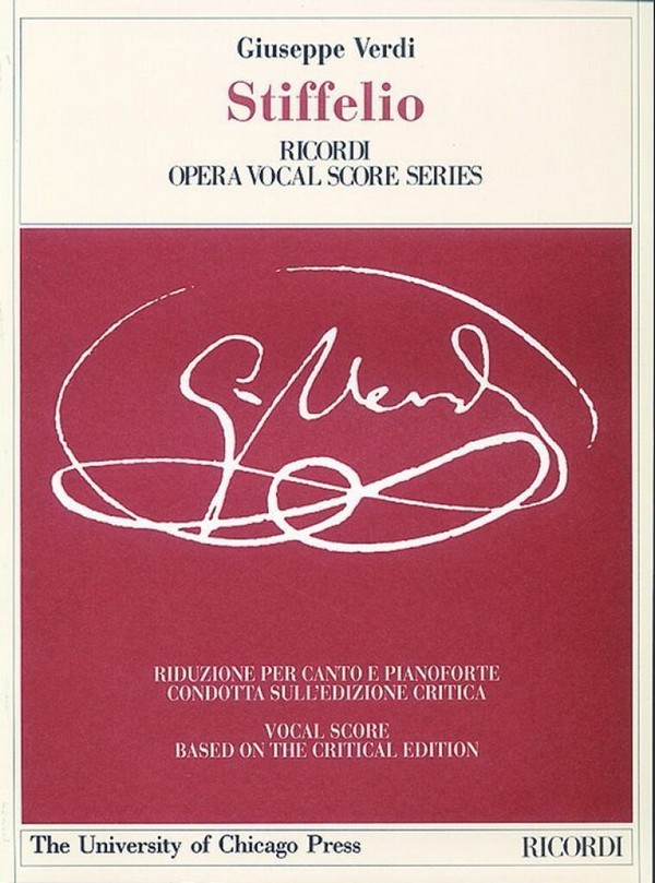 Vorderes Coverbild Stiffelio Klavierauszug (it)