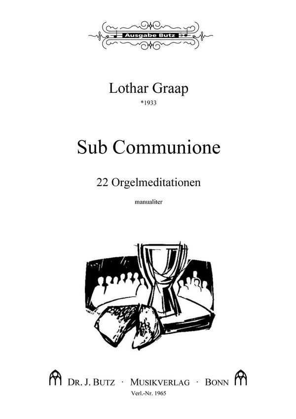 Vorderes Coverbild Sub Communione