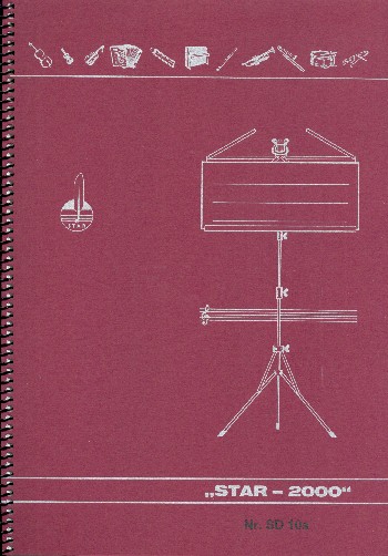 Vorderes Coverbild Notenbuch DIN A4 hoch 10 Systeme