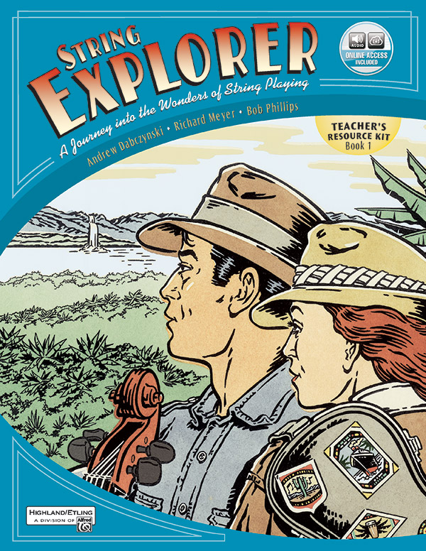 Vorderes Coverbild String explorer vol.1 teachers resource kit
