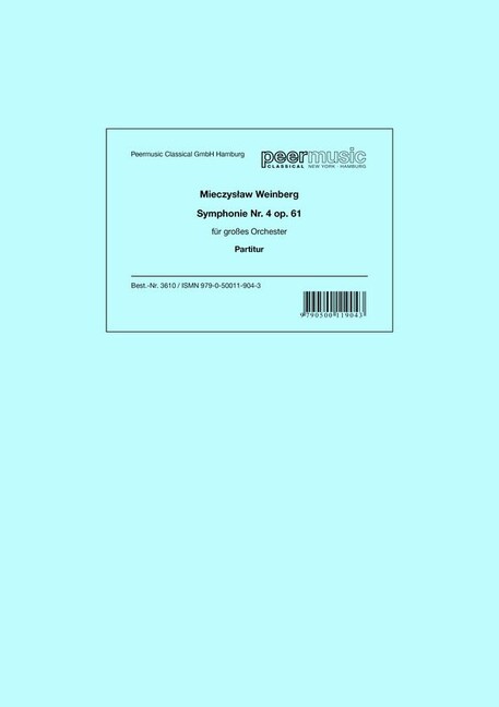Vorderes Coverbild Symphonie Nr.4 op.61