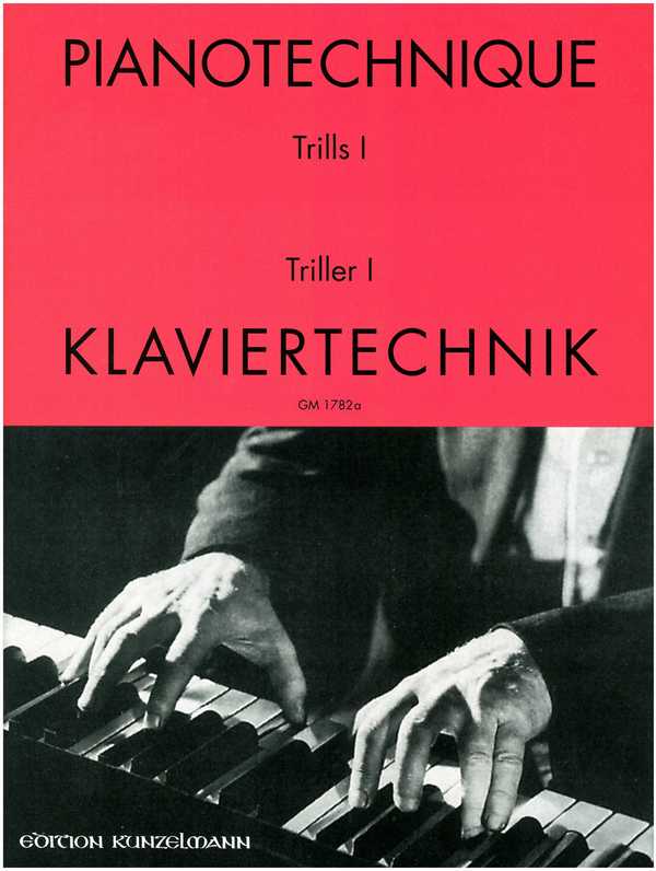 Vorderes Coverbild Klaviertechnik Triller Band 1