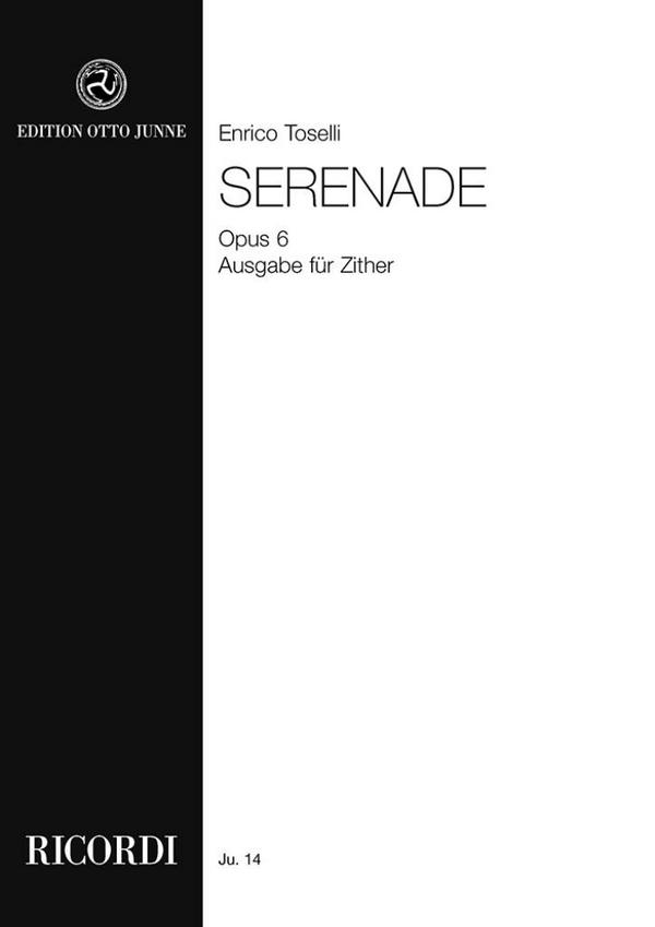Vorderes Coverbild Serenade op.6 für Zither