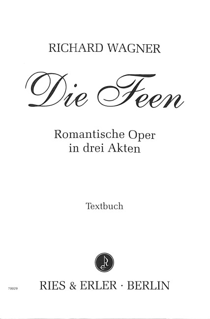 Vorderes Coverbild Die Feen Libretto (dt)