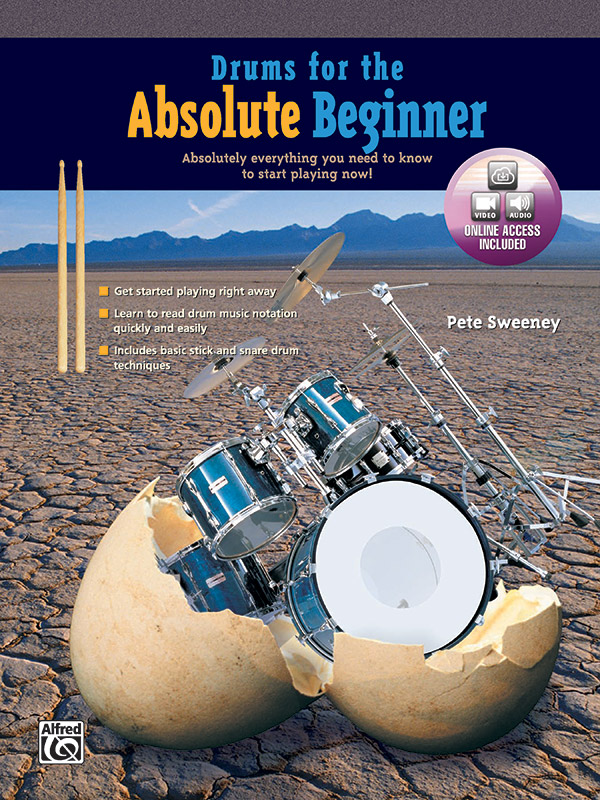 Vorderes Coverbild Drums for the absolute beginner