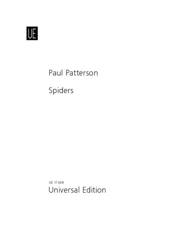 Vorderes Coverbild Spiders for harp