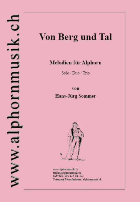 Vorderes Coverbild Von Berg und Tal Melodien für Alphorn