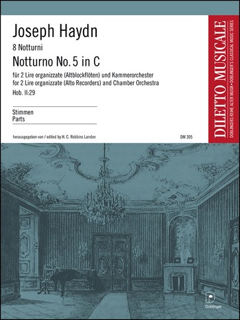 Vorderes Coverbild Notturno C-Dur Nr.5 Hob.II:29