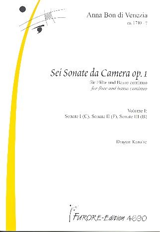 Vorderes Coverbild Sei sonate da camera op.1