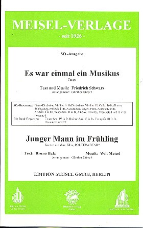 Vorderes Coverbild Es war einmal ein Musikus  und  Junger Mann im Frühling