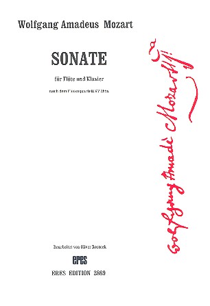 Vorderes Coverbild Sonate nach dem Flötenquartett KV 285a