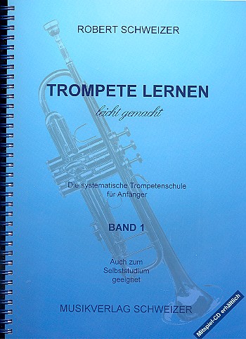 Vorderes Coverbild Trompete lernen leicht gemacht - B-Notation