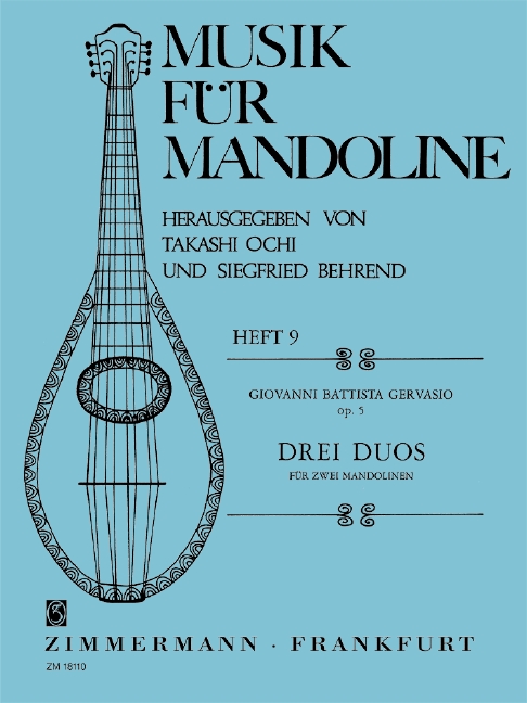 Vorderes Coverbild 3 Duos op.5 für 2 Mandolinen
