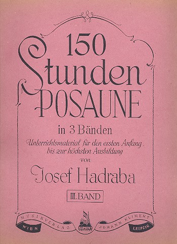 Vorderes Coverbild 150 Stunden Posaune Band 3